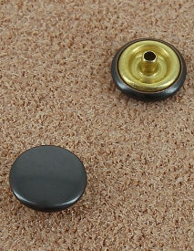 bouton pression métal nickel couleur laiton bronze foncé diamètre 12 mm  ensemble de 4 pièces par bouton - mercerie-extra